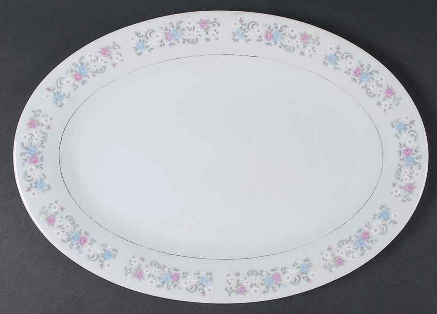 Rapture 13" Oval Serving Platter by Dynasty China-1
