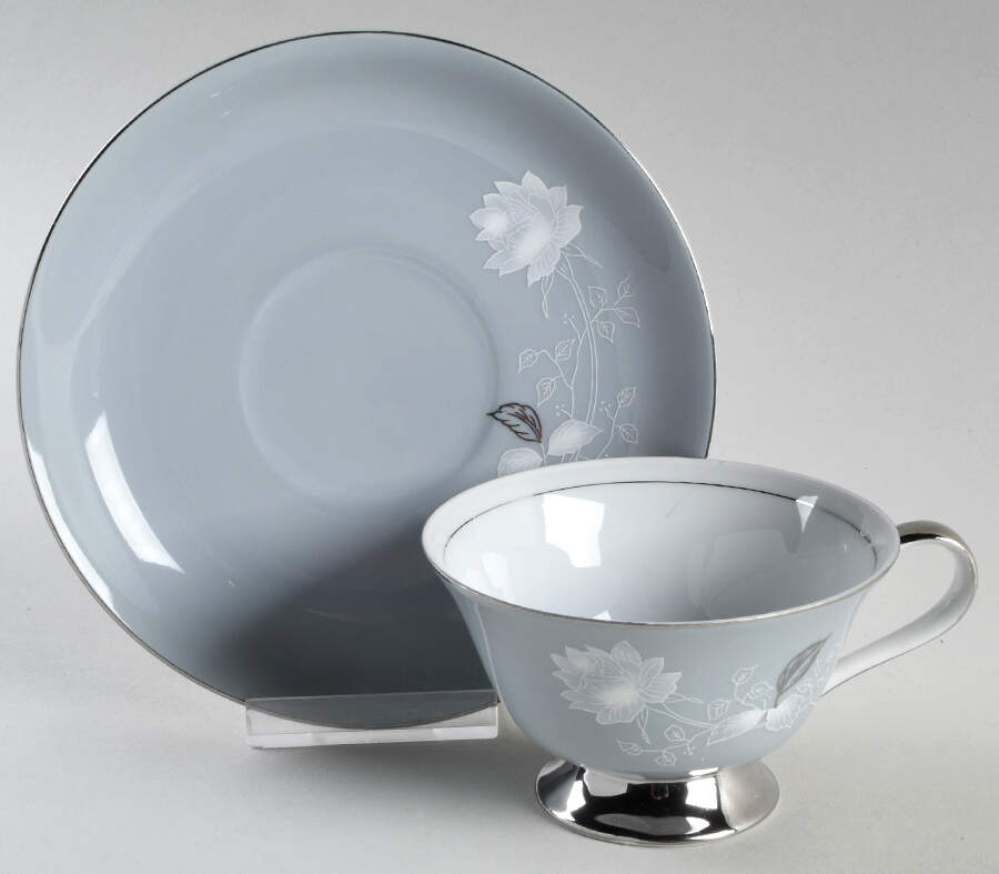 Trousseau Footed Cup & Saucer Set by Dynasty China-1
