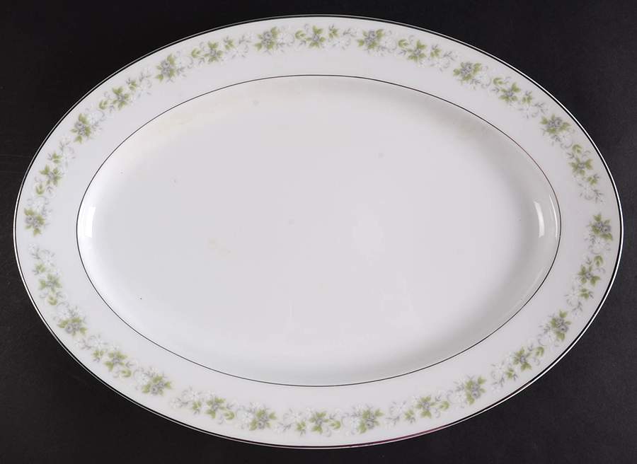 Roberta 16" Oval Serving Platter by Delux Japan-1