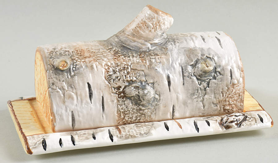 Birch Bark 1/4 Lb Covered Butter by Department 56-1