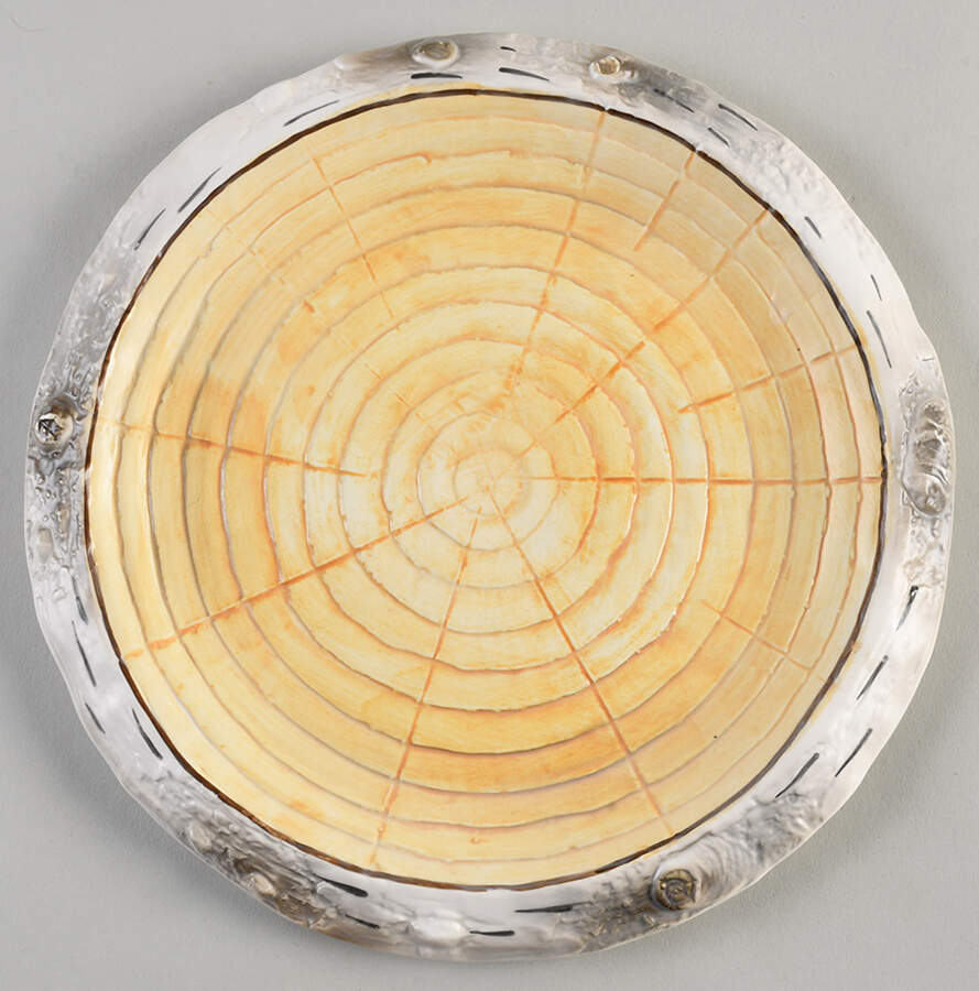 Birch Bark Salad Plate by Department 56-1