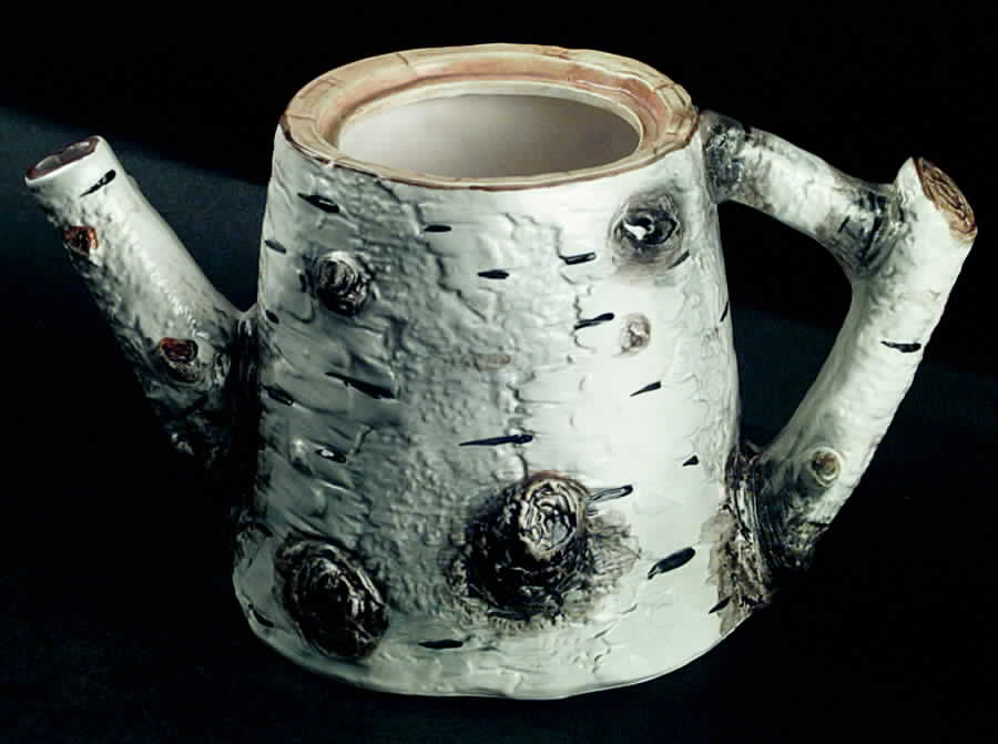 Birch Bark Teapot No Lid by Department 56-1