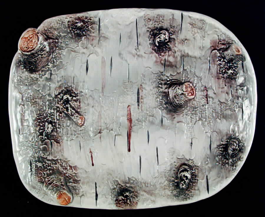 Birch Bark 11" Oval Serving Platter by Department 56-1