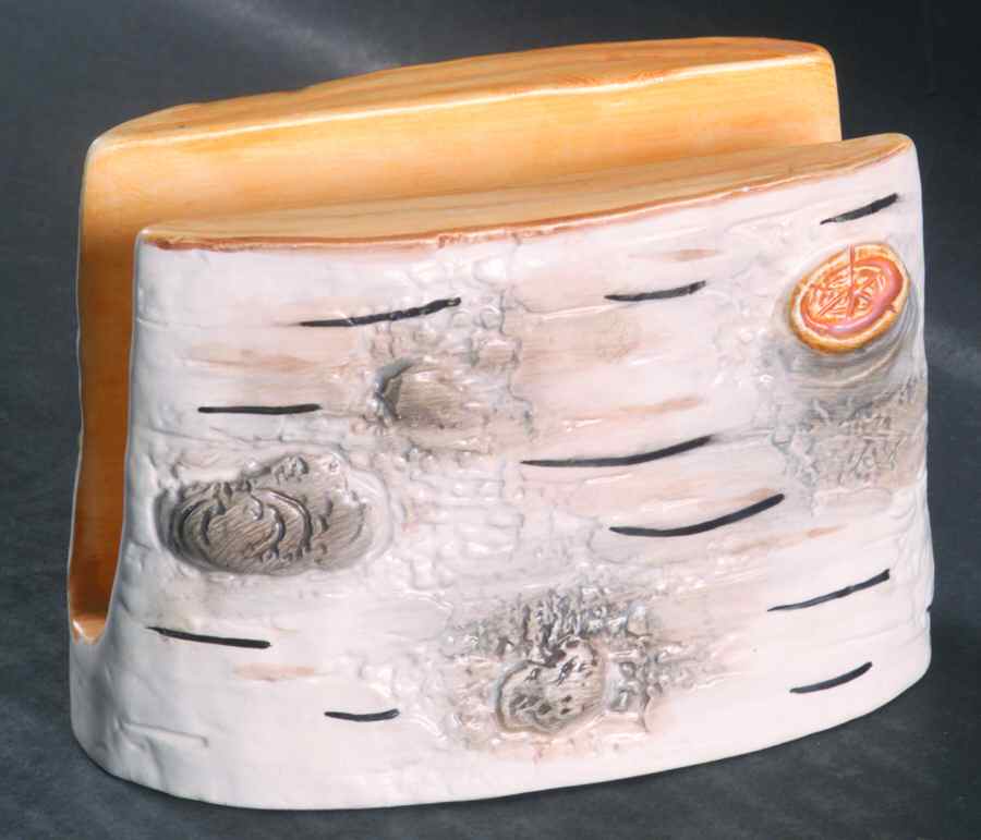 Birch Bark Napkin Holder by Department 56-1