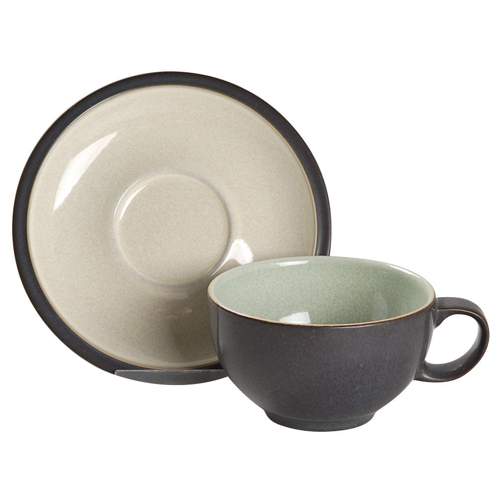 Energy Flat Cup & Saucer Set by Denby-Langley-1