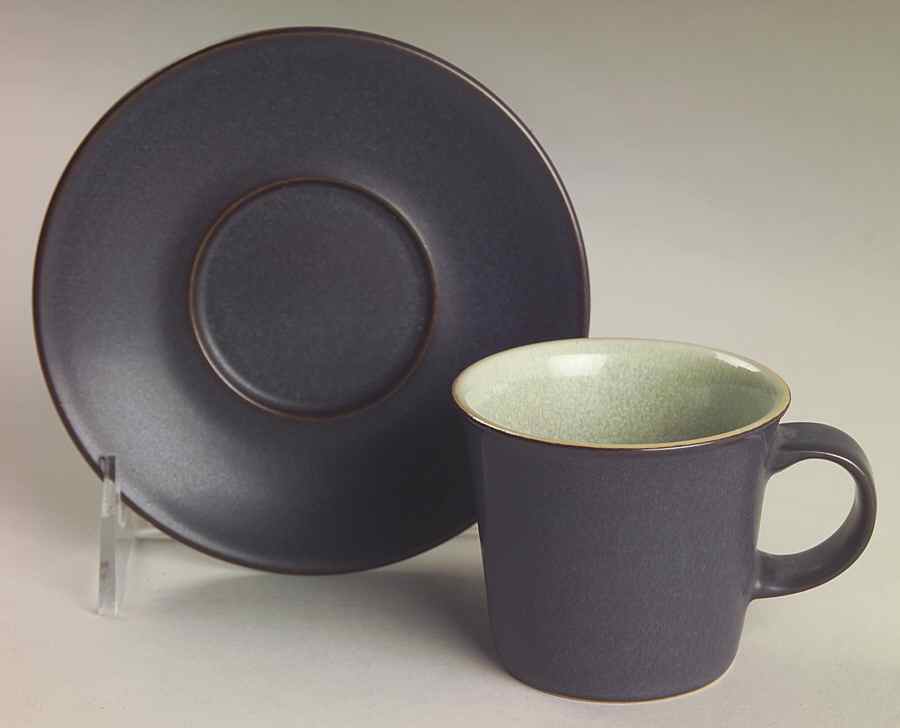 Energy Flat Demitasse Cup & Saucer Set by Denby-Langley-1
