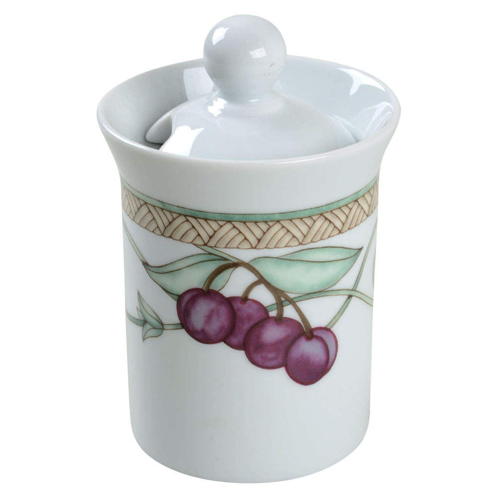 Umbrian Fruits Sugar Bowl & Lid by Dansk-1