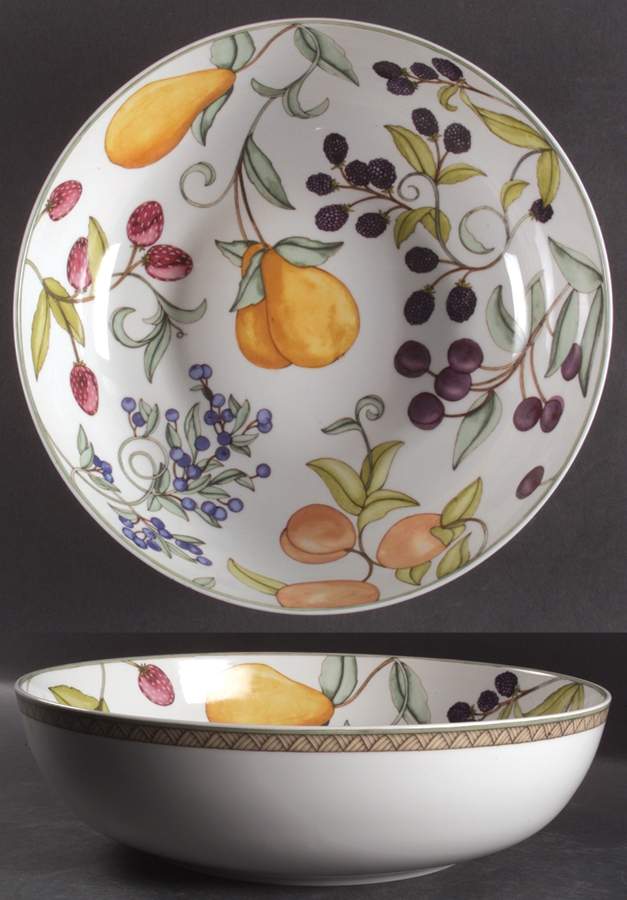 Umbrian Fruits 11" Pasta Serving Bowl by Dansk-1