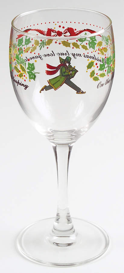 Twelve Days of Christmas 8 Oz Glassware Wine by Domestications-1
