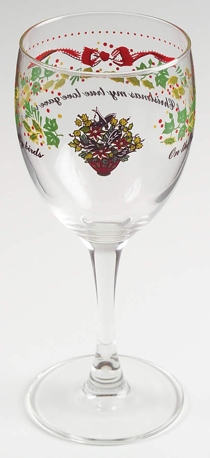 Twelve Days of Christmas 8 Oz Glassware Wine by Domestications-1