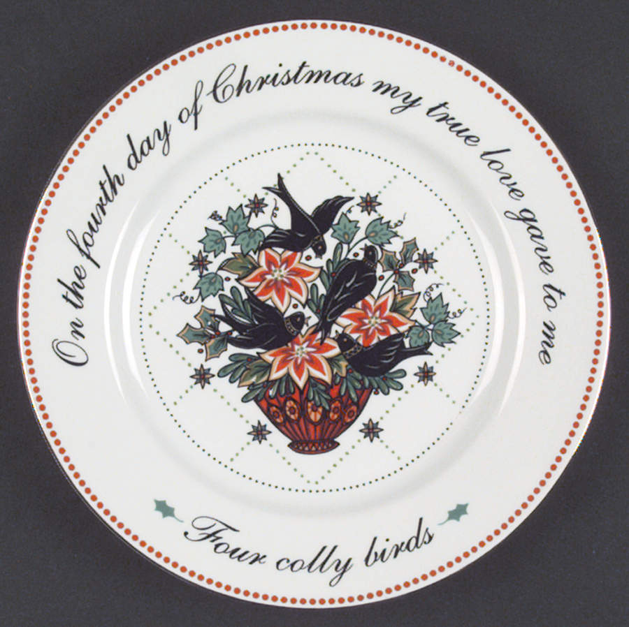 Twelve Days of Christmas Salad Plate by Domestications-1