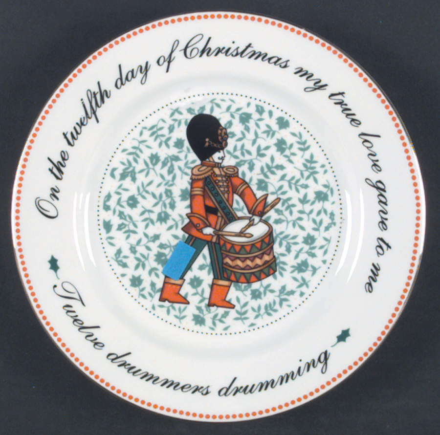 Twelve Days of Christmas Salad Plate by Domestications-1