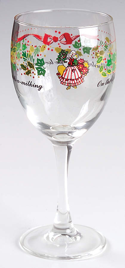 Twelve Days of Christmas 10 Oz Glassware Goblet by Domestications-1
