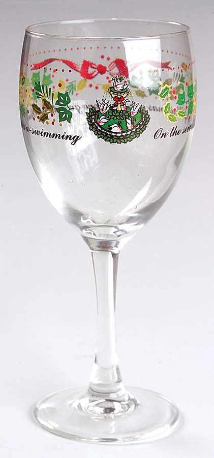 Twelve Days of Christmas 10 Oz Glassware Goblet by Domestications-1