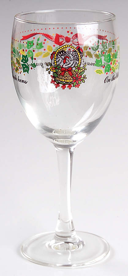 Twelve Days of Christmas 10 Oz Glassware Goblet by Domestications-1