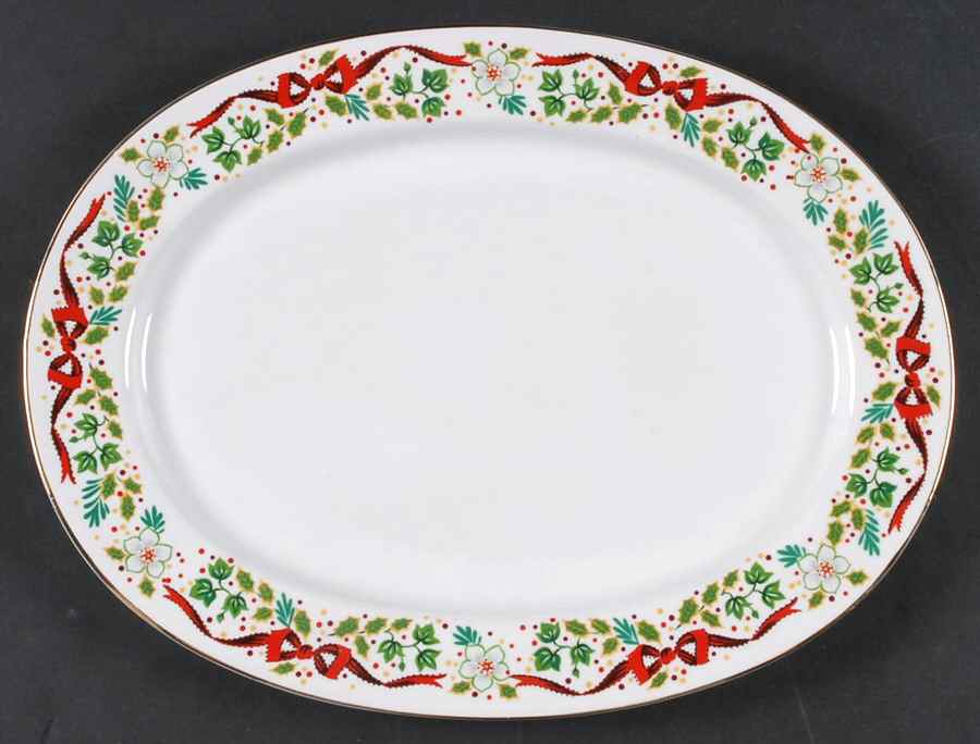 Twelve Days of Christmas 13" Oval Serving Platter by Domestications-1