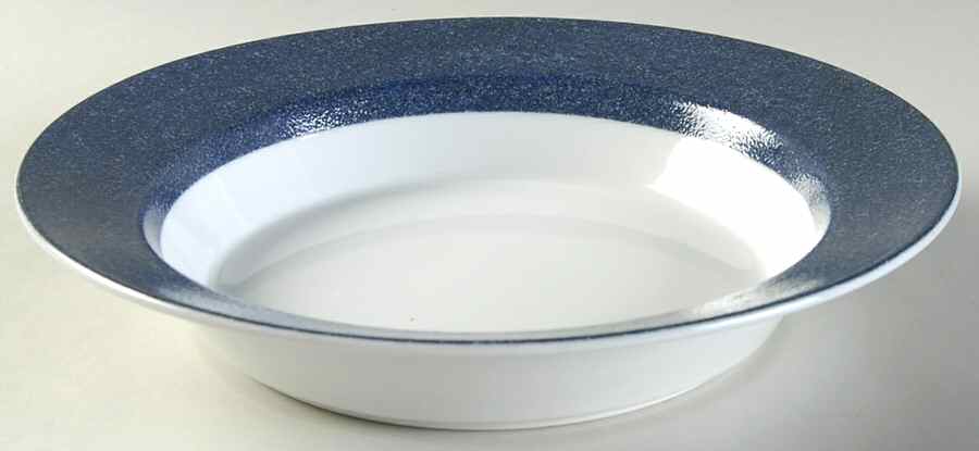 Indigo Rim Soup Bowl by Dansk-1