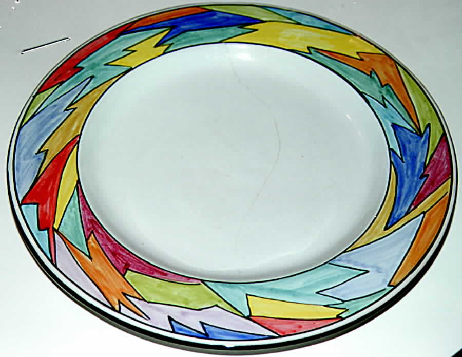 Fulmine Dinner Plate by Deruta (Italy)-1