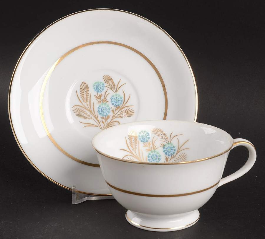 DWF5 Footed Cup & Saucer Set by DW (Japan)-1