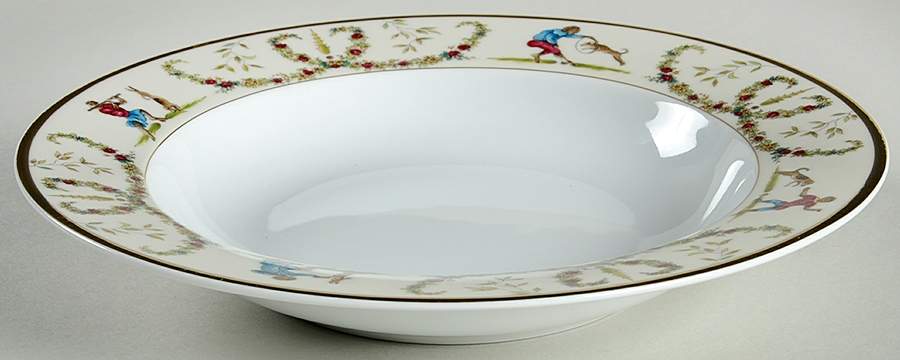 Songes du XVIII Rim Soup Bowl by Philippe Deshoulieres-1