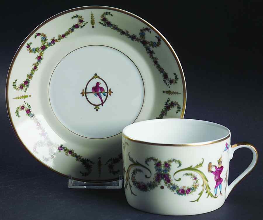 Songes du XVIII Breakfast Cup & Saucer Set by Philippe Deshoulieres-1