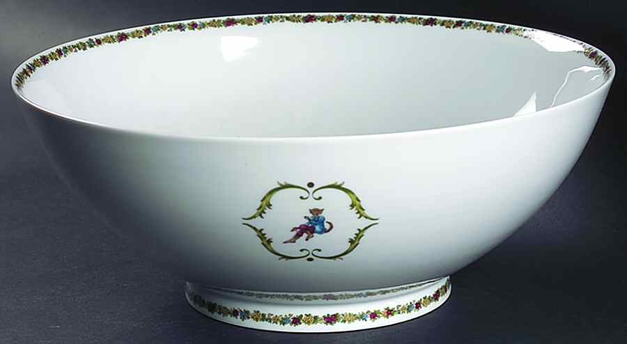Songes du XVIII 11" Large Salad Serving Bowl by Philippe Deshoulieres-1