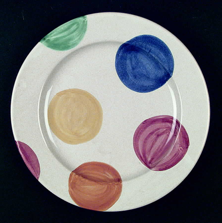 Bolle Colored Dinner Plate by Deruta (Italy)-1