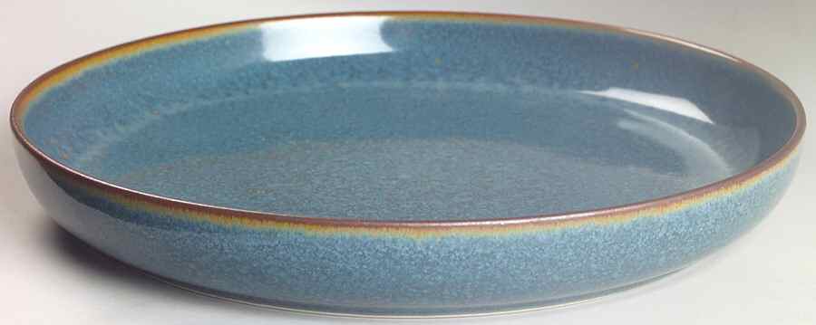Teal Deep Round Platter by Dansk-1