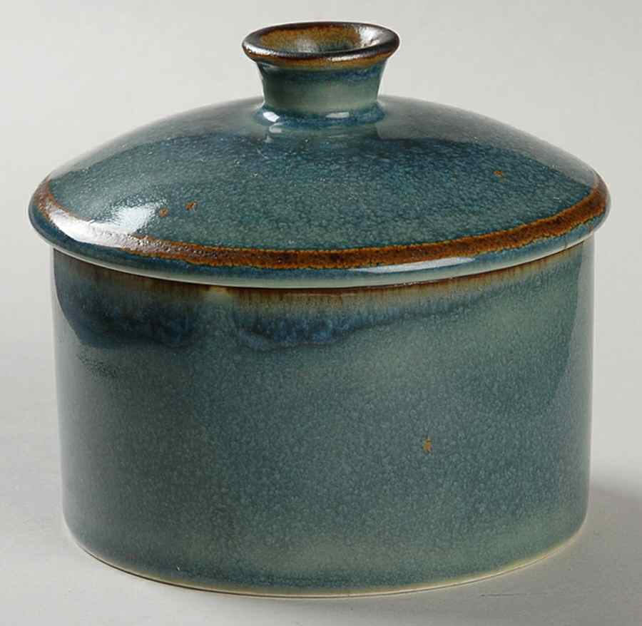 Teal Sugar Bowl & Lid by Dansk-1