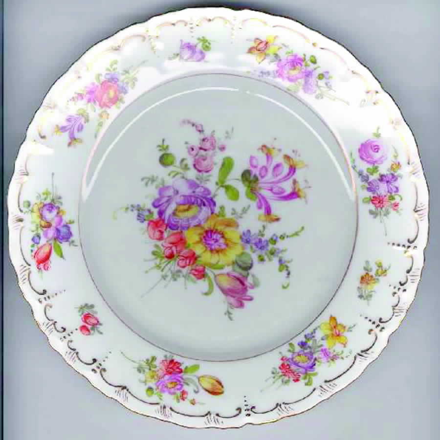 DRE13 Dessert/Pie Plate by Dresden (German)-1