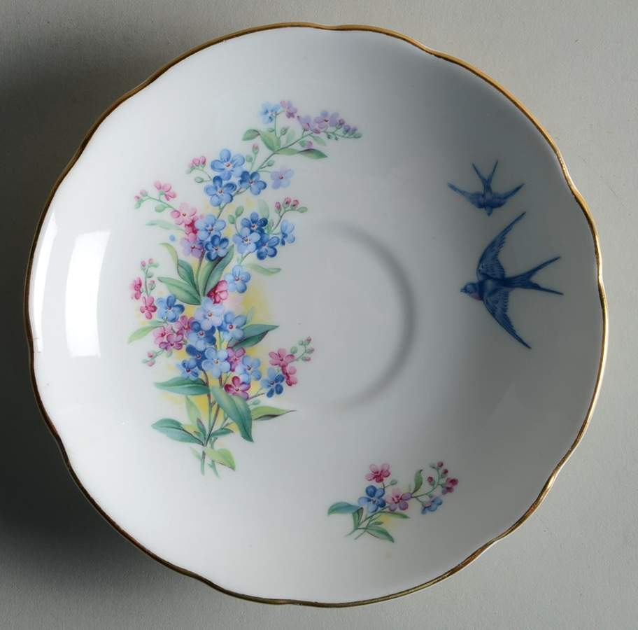 Forget Me Not Saucer by Duchess-1