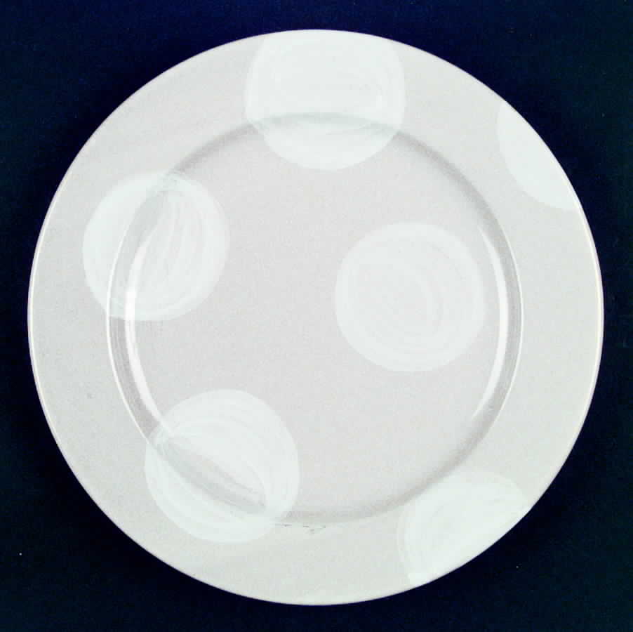 Bolle White Dinner Plate by Deruta (Italy)-1