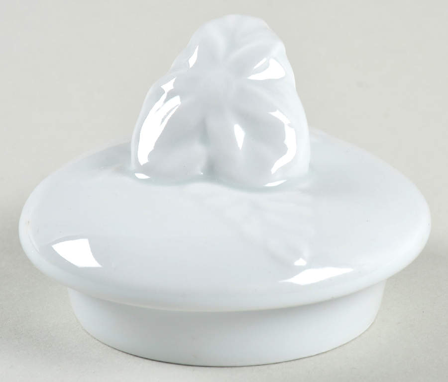 Promenade White Lid for Sugar Bowl by Philippe Deshoulieres-1