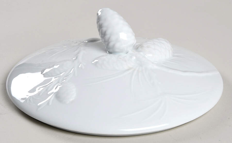 Promenade White Lid for Tureen by Philippe Deshoulieres-1