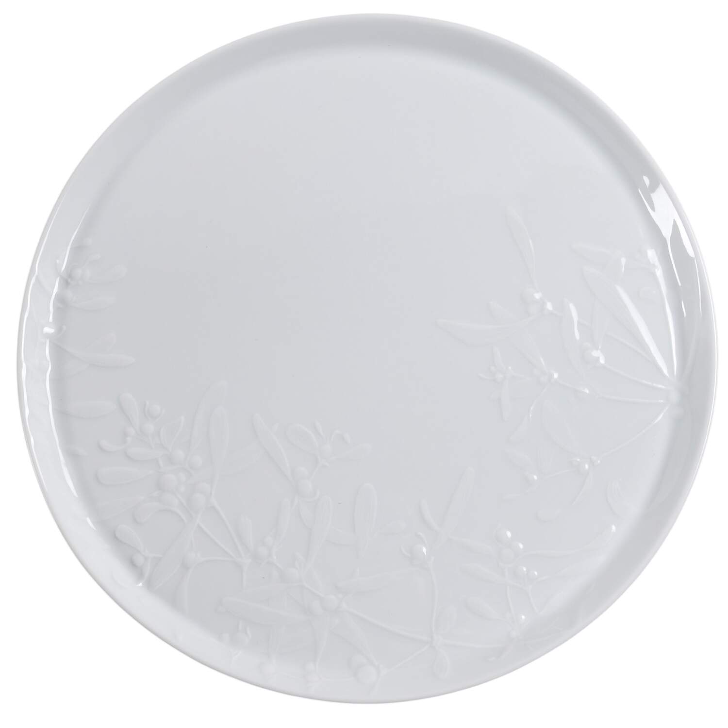 Promenade White Cake Plate by Philippe Deshoulieres-1