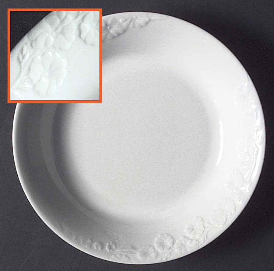 Promenade White Soup/Cereal Bowl by Philippe Deshoulieres-1
