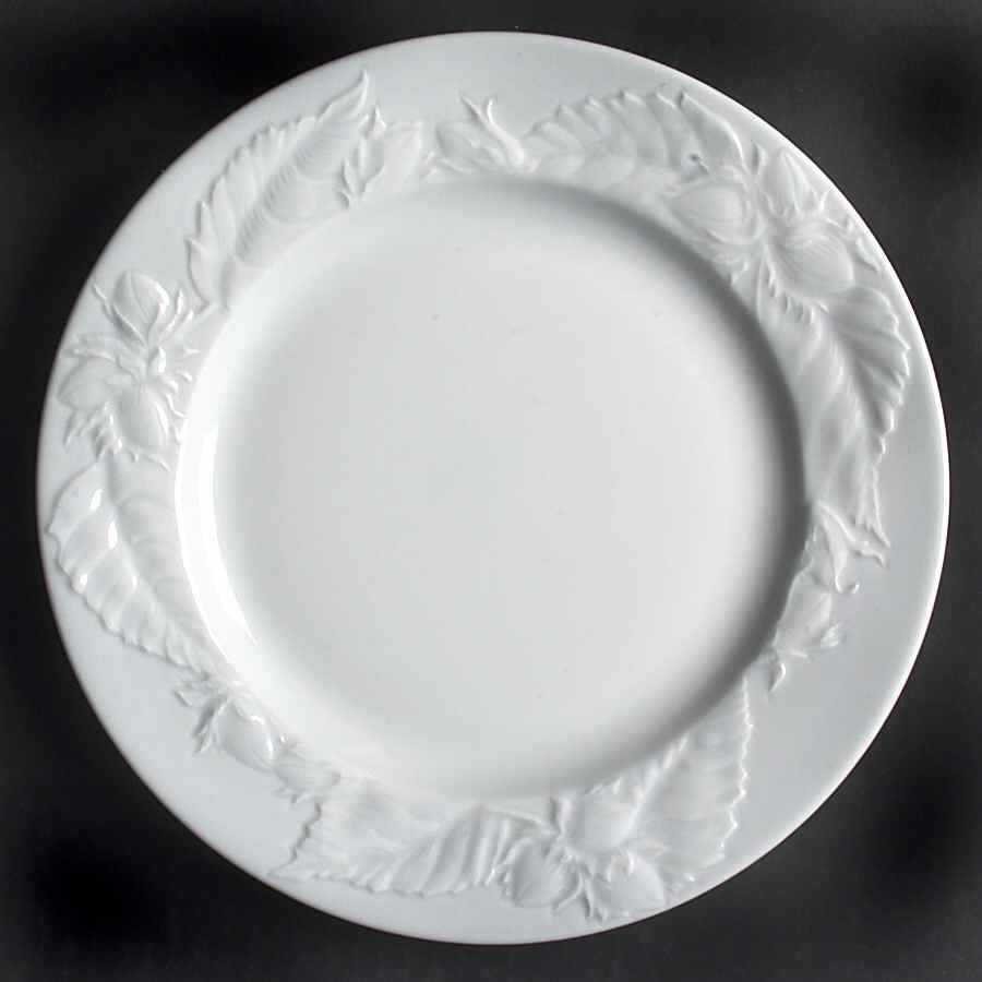 Promenade White Salad Plate by Philippe Deshoulieres-1