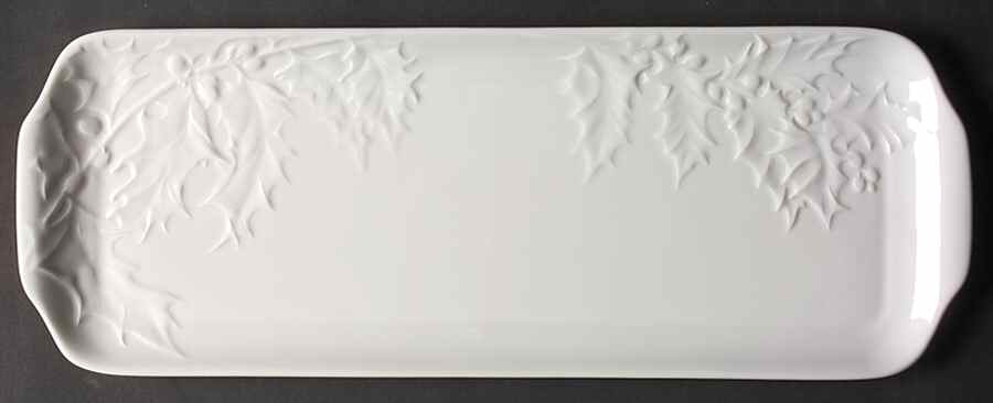 Promenade White Large Sandwich Tray by Philippe Deshoulieres-1