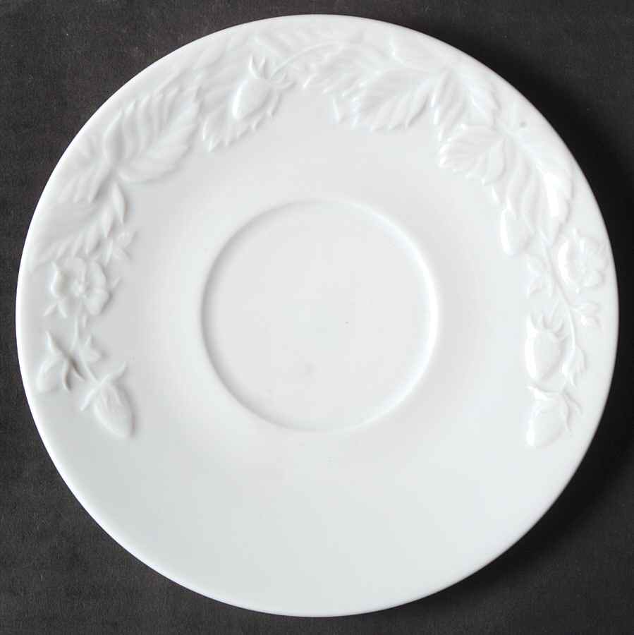 Promenade White Saucer for Breakfast Cup by Philippe Deshoulieres-1
