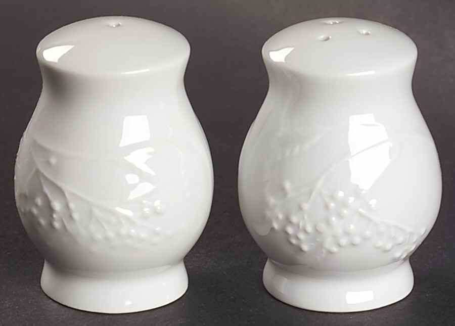 Promenade White Salt & Pepper Set by Philippe Deshoulieres-1