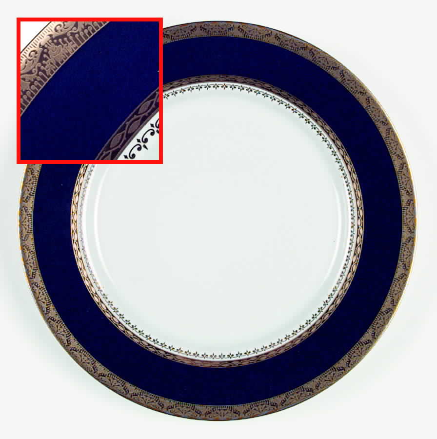 Samarcande Cobalt Dinner Plate by Philippe Deshoulieres-1