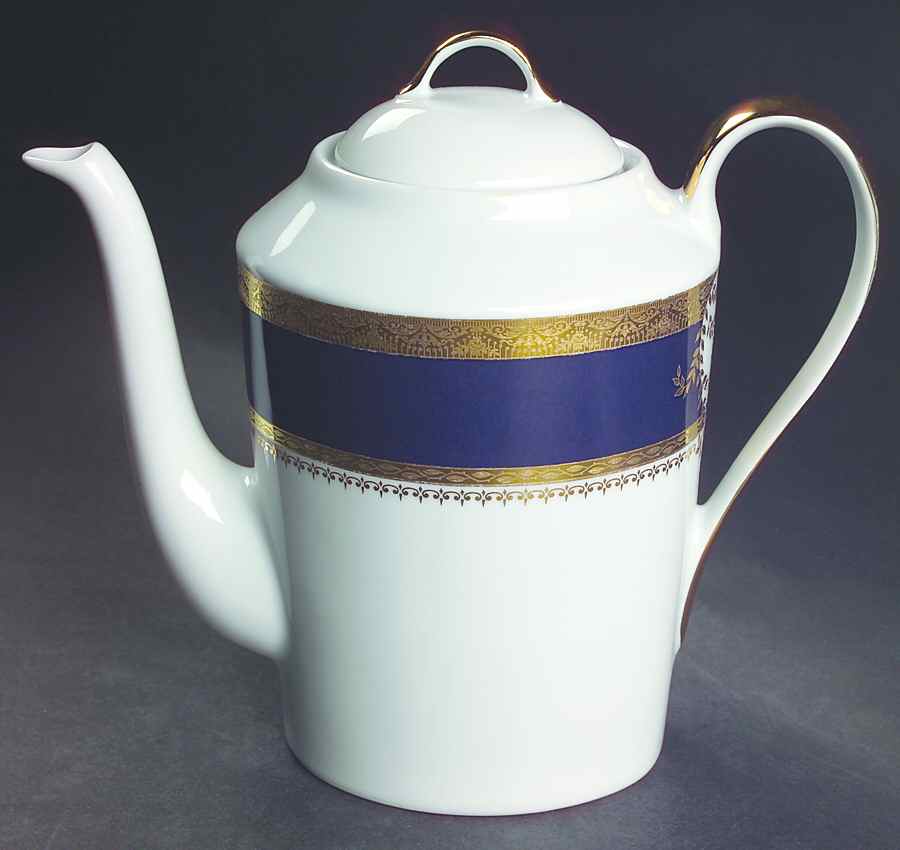 Samarcande Cobalt Coffee Pot & Lid by Philippe Deshoulieres-1