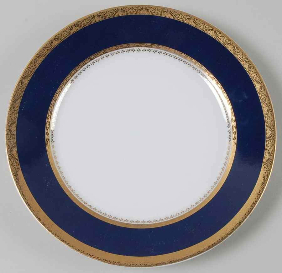 Samarcande Cobalt Salad Plate by Philippe Deshoulieres-1