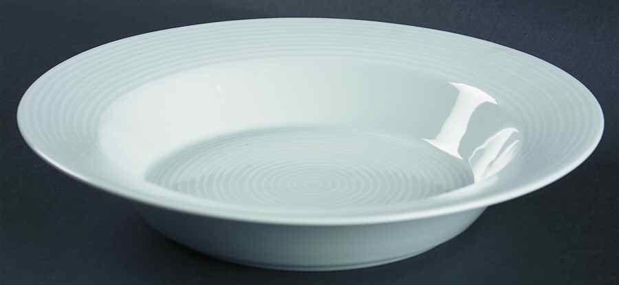 Centra White Rim Soup Bowl by Dansk-1