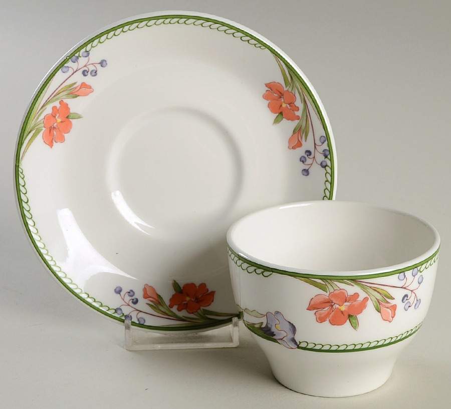Lugano Stacking Cup & Saucer Set by Dudson-1