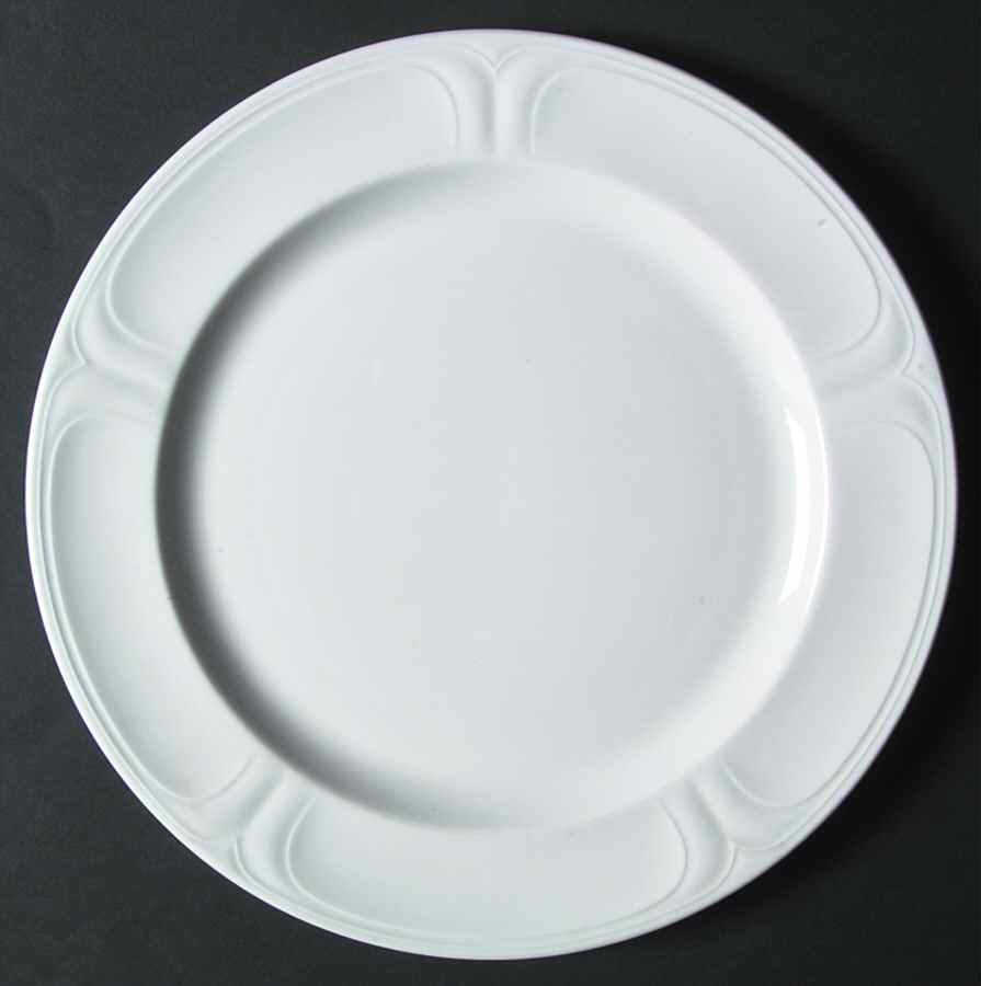 Jacobean White Dinner Plate by Dudson-1