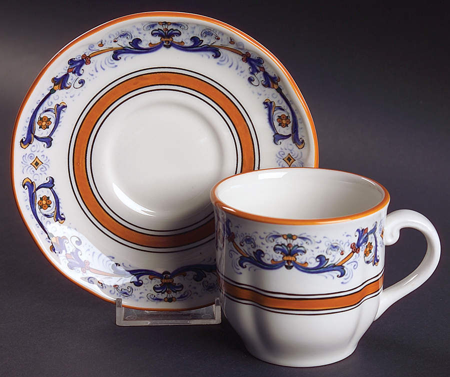 Hacienda Flat Cup & Saucer Set by Dudson-1