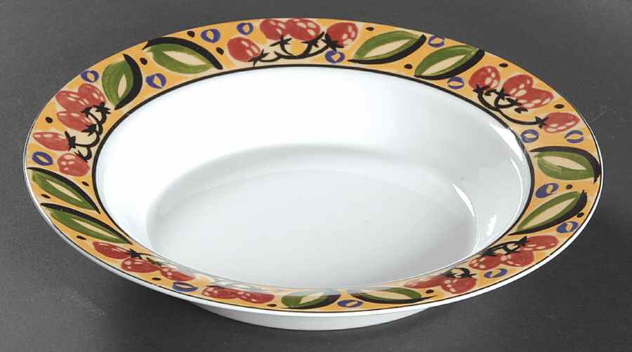 Cici Berries Rim Soup Bowl by Dansk-1