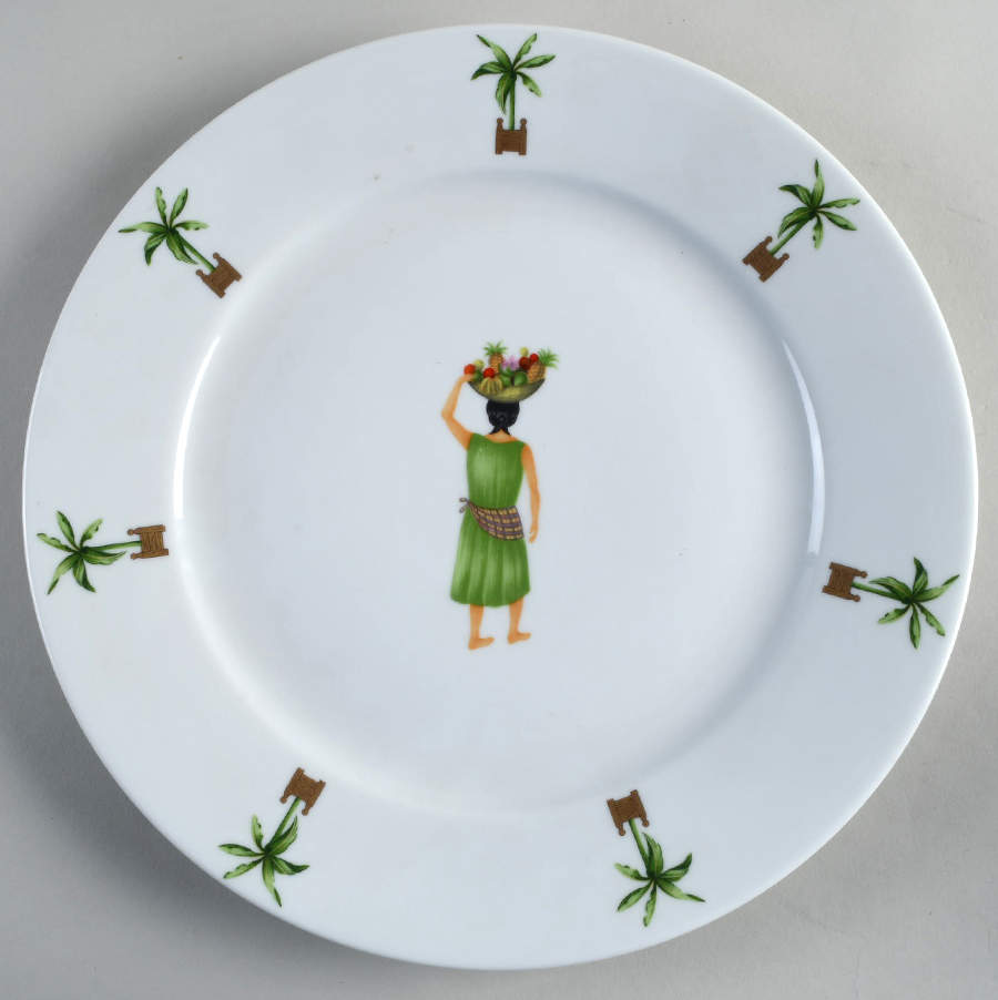 Caraibes Tropical Island Service Plate (Charger) by Philippe Deshoulieres-1