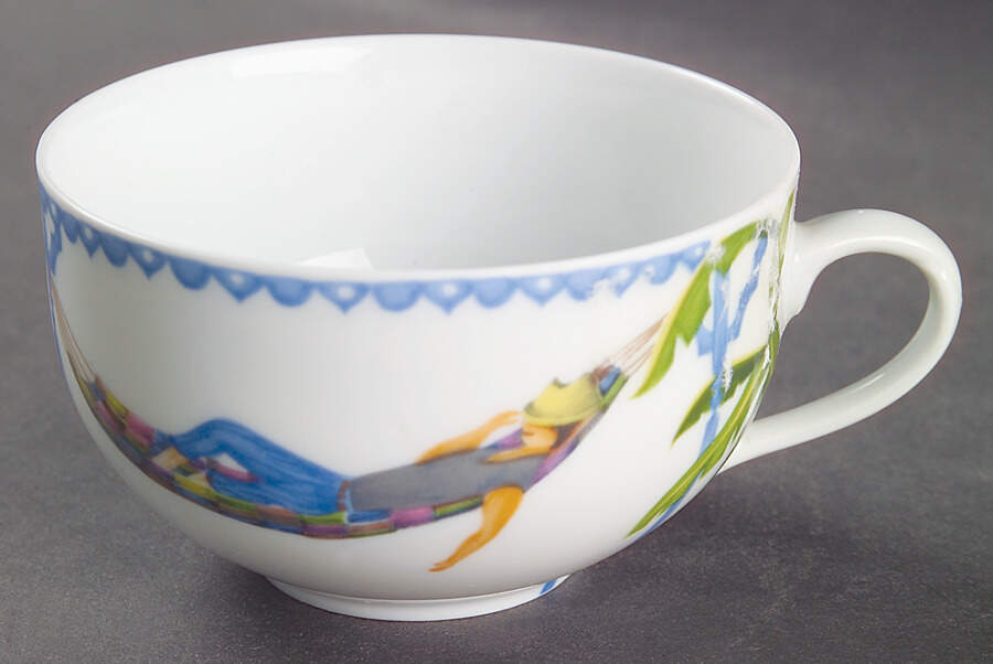 Caraibes Tropical Island Flat Cup by Philippe Deshoulieres-1